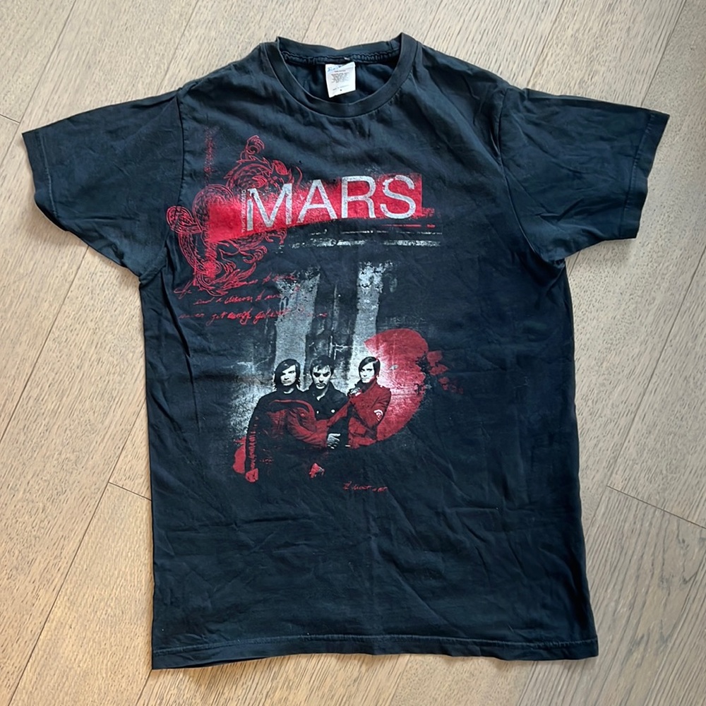 30 Seconds To Mars Vintage Black Band TShirt Womens M
